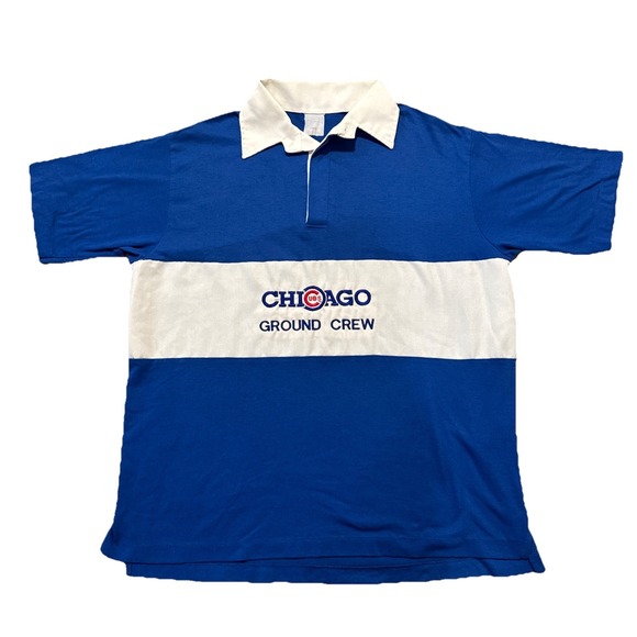 Vintage Chicago Cubs Grounds Crew Keeper Game Worn Used Uniform Shirt Wrigley - Picture 1 of 4